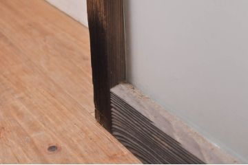 アンティーク建具　大正ロマンなお部屋作りにおすすめなガラス窓4枚セット(引き戸、ガラス戸)(R-068310)
