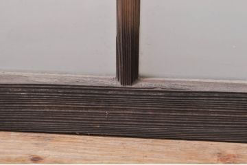 アンティーク建具　大正ロマンなお部屋作りにおすすめなガラス窓4枚セット(引き戸、ガラス戸)(R-068310)
