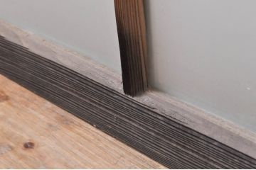 アンティーク建具　大正ロマンなお部屋作りにおすすめなガラス窓4枚セット(引き戸、ガラス戸)(R-068310)