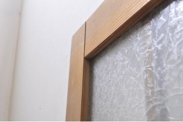 アンティーク建具　大正ロマンなお部屋作りにおすすめなガラス窓4枚セット(引き戸、ガラス戸)(R-068310)