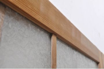 アンティーク建具　大正ロマンなお部屋作りにおすすめなガラス窓4枚セット(引き戸、ガラス戸)(R-068310)