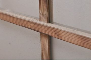 アンティーク建具　大正ロマンなお部屋作りにおすすめなガラス窓4枚セット(引き戸、ガラス戸)(R-068310)