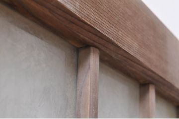 アンティーク建具　大正ロマンなお部屋作りにおすすめなガラス窓2枚セット(引き戸、ガラス戸)(R-068311)
