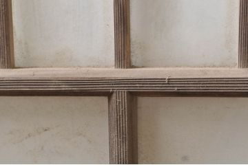 アンティーク建具　大正ロマンなお部屋作りにおすすめなガラス窓2枚セット(引き戸、ガラス戸)(R-068311)
