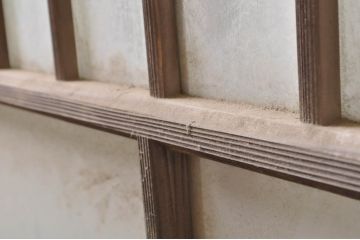 アンティーク建具　大正ロマンなお部屋作りにおすすめなガラス窓2枚セット(引き戸、ガラス戸)(R-068311)