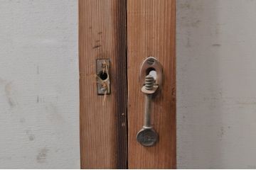 アンティーク建具　大正ロマンなお部屋作りにおすすめなガラス窓2枚セット(引き戸、ガラス戸)(R-068311)