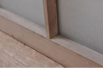 アンティーク建具　大正ロマン　レトロな空間作りにおすすめなガラス扉1枚(ガラス窓、木製扉、嵌め殺し、FIX窓、フィックス)(R-068312)