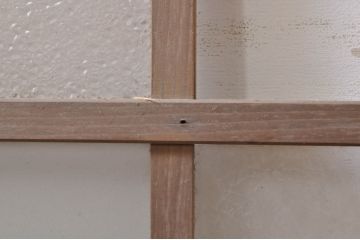 アンティーク建具　大正ロマン　レトロな空間作りにおすすめなガラス扉1枚(ガラス窓、木製扉、嵌め殺し、FIX窓、フィックス)(R-068312)