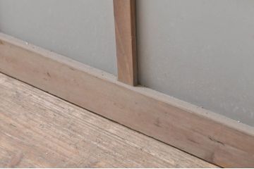アンティーク建具　大正ロマン　レトロな空間作りにおすすめなガラス扉1枚(ガラス窓、木製扉、嵌め殺し、FIX窓、フィックス)(R-068312)