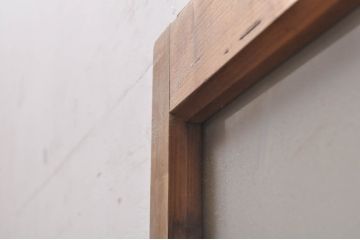 アンティーク建具　大正ロマンの雰囲気を高めるガラス窓2枚セット(引き戸、ガラス戸)(R-068313)