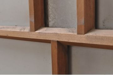 アンティーク建具　大正ロマンの雰囲気を高めるガラス窓2枚セット(引き戸、ガラス戸)(R-068313)