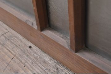 アンティーク建具　大正ロマンの雰囲気を高めるガラス窓2枚セット(引き戸、ガラス戸)(R-068313)