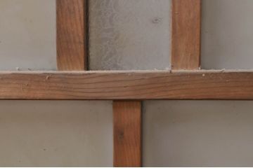 アンティーク建具　大正ロマンの雰囲気を高めるガラス窓2枚セット(引き戸、ガラス戸)(R-068313)