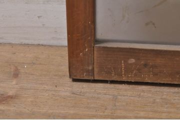 アンティーク建具　大正ロマンの雰囲気を高めるガラス窓2枚セット(引き戸、ガラス戸)(R-068313)