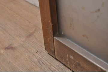アンティーク建具　大正ロマンの雰囲気を高めるガラス窓2枚セット(引き戸、ガラス戸)(R-068313)