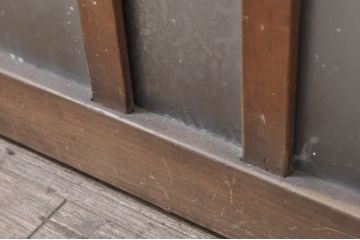 アンティーク建具　大正ロマンの雰囲気を高めるガラス窓2枚セット(引き戸、ガラス戸)(R-068313)