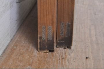 アンティーク建具　大正ロマンの雰囲気を高めるガラス窓2枚セット(引き戸、ガラス戸)(R-068313)