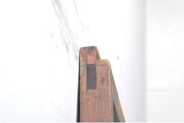 アンティーク建具　大正ロマン　温かみのある木味が魅力的な幅広ガラス戸1枚(引き戸)(R-068316)