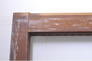 アンティーク建具　上手物!!　大正ロマンなお部屋作りにおすすめな格子入りガラス戸4枚セット(引き戸)(R-068318)