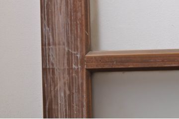 アンティーク建具　上手物!!　大正ロマンなお部屋作りにおすすめな格子入りガラス戸4枚セット(引き戸)(R-068318)