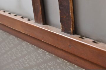 アンティーク建具　上手物!!　大正ロマンなお部屋作りにおすすめな格子入りガラス戸4枚セット(引き戸)(R-068318)
