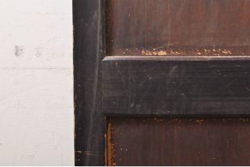 アンティーク建具　シックな空間作りにおすすめな帯戸2枚セット(引き戸、板戸)(R-068319)
