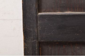 アンティーク建具　シックな空間作りにおすすめな帯戸2枚セット(引き戸、板戸)(R-068320)