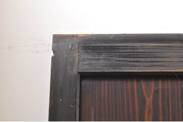 アンティーク建具　シックな空間作りにおすすめな帯戸4枚セット(引き戸、板戸)(R-068322)