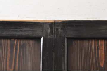 アンティーク建具　シックな空間作りにおすすめな帯戸4枚セット(引き戸、板戸)(R-068322)