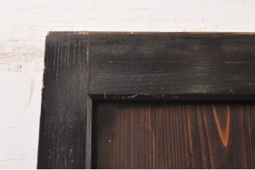 アンティーク建具　シックな空間作りにおすすめな帯戸1枚(引き戸、板戸)(R-068323)