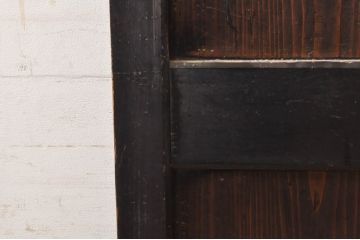 アンティーク建具　シックな空間作りにおすすめな帯戸1枚(引き戸、板戸)(R-068323)