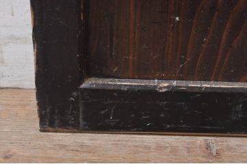 アンティーク建具　シックな空間作りにおすすめな帯戸1枚(引き戸、板戸)(R-068323)