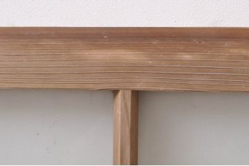 アンティーク建具　大正ロマン　どこか懐かしい雰囲気漂うガラス窓2枚セット(引き戸、ガラス戸)(R-068326)