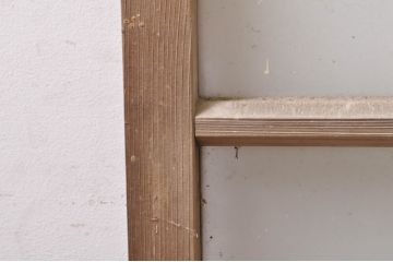アンティーク建具　大正ロマン　どこか懐かしい雰囲気漂うガラス窓2枚セット(引き戸、ガラス戸)(R-068326)