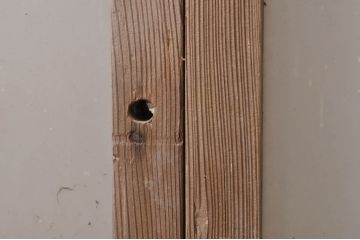 アンティーク建具　大正ロマン　どこか懐かしい雰囲気漂うガラス窓2枚セット(引き戸、ガラス戸)(R-068326)