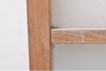 アンティーク建具　大正ロマン　どこか懐かしい雰囲気漂うガラス窓2枚セット(引き戸、ガラス戸)(R-068326)