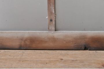 アンティーク建具　大正ロマン　どこか懐かしい雰囲気漂うガラス窓2枚セット(引き戸、ガラス戸)(R-068326)