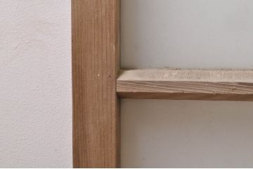 アンティーク建具　大正ロマン　どこか懐かしい雰囲気漂うガラス窓4枚セット(引き戸、ガラス戸)(R-068327)