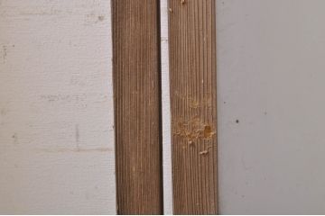 アンティーク建具　大正ロマン　どこか懐かしい雰囲気漂うガラス窓4枚セット(引き戸、ガラス戸)(R-068327)