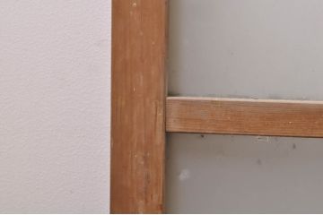 アンティーク建具　大正ロマン　どこか懐かしい雰囲気漂うガラス窓4枚セット(引き戸、ガラス戸)(R-068327)