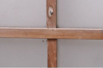 アンティーク建具　大正ロマン　どこか懐かしい雰囲気漂うガラス窓4枚セット(引き戸、ガラス戸)(R-068327)