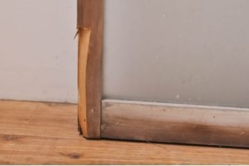 アンティーク建具　大正ロマン　どこか懐かしい雰囲気漂うガラス窓4枚セット(引き戸、ガラス戸)(R-068327)