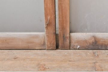 アンティーク建具　大正ロマン　どこか懐かしい雰囲気漂うガラス窓4枚セット(引き戸、ガラス戸)(R-068327)