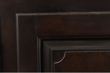 中古　美品　松本民芸家具　西洋の伝統的なデザインをモチーフにしたリネン型食器棚(キャビネット、カップボード、収納棚、戸棚)(定価約142万円)(R-068328)