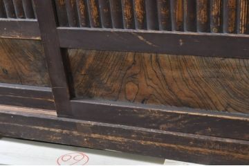 和製アンティーク　4.5尺　凛とした美しさが上品な和を演出してくれる近江水屋箪笥(四尺、五尺、食器棚、戸棚、収納棚、キャビネット、重ね箪笥)(R-068359)