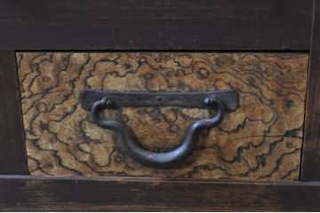 和製アンティーク　凛とした美しさが上品な和を演出してくれる4.5尺近江水屋箪笥サイドボード(四尺、五尺、食器棚、戸棚、収納棚、サイドキャビネット)(R-068360)
