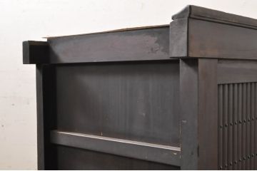 和製アンティーク　凛とした美しさが上品な和を演出してくれる4.5尺近江水屋箪笥サイドボード(四尺、五尺、食器棚、戸棚、収納棚、サイドキャビネット)(R-068360)