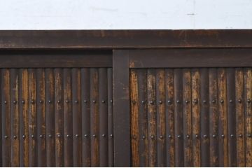 和製アンティーク　4.5尺　凛とした美しさが上品な和を演出してくれる近江水屋箪笥サイドボード(四尺、五尺、食器棚、戸棚、収納棚、サイドキャビネット)(R-068361)