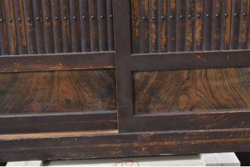 和製アンティーク　4.5尺　凛とした美しさが上品な和を演出してくれる近江水屋箪笥サイドボード(四尺、五尺、食器棚、戸棚、収納棚、サイドキャビネット)(R-068361)
