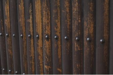 和製アンティーク　4.5尺　凛とした美しさが上品な和を演出してくれる近江水屋箪笥サイドボード(四尺、五尺、食器棚、戸棚、収納棚、サイドキャビネット)(R-068361)